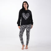 Tiger Black Heart fur pajama