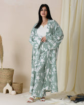 LINEN 3PC'S PRINTED PAJAMA SET