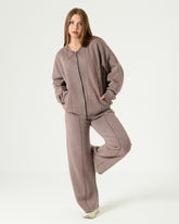 Women's Oversized Milton Pajama Set – Washed Fabric Lounge Wear