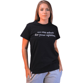 "NO ONE ASKED" TURKEY COTTON PAJAMA BLACK - PYJAMODA