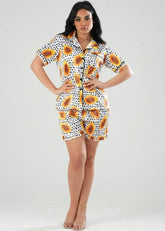CLASSIC SATIN PRINTED SHORT PJ - PYJAMODA