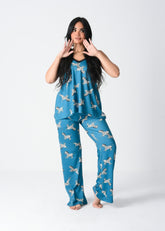 WILD COLLECTION ZEBRA PAJAMA SET