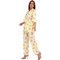 Yellow Satin Cotton Pajama - PYJAMODA