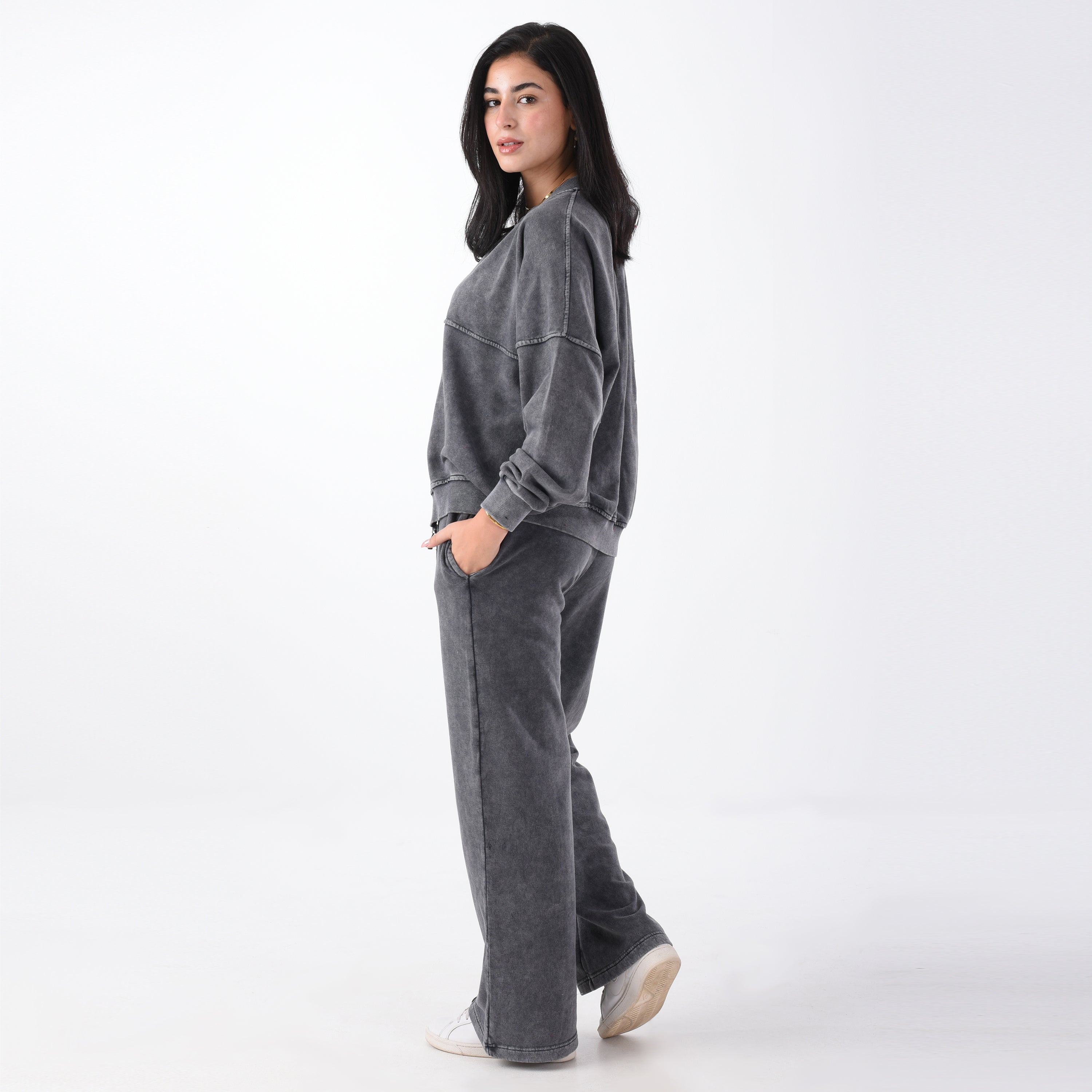 Tracksuit Summer Melton Gray Set