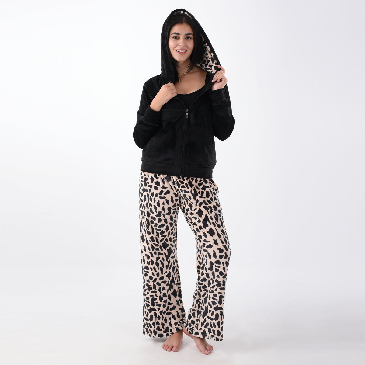 Tiger 2 pieces Velvet pajama