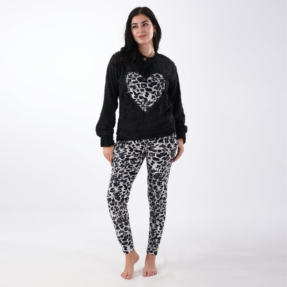 Tiger Black Heart fur pajama