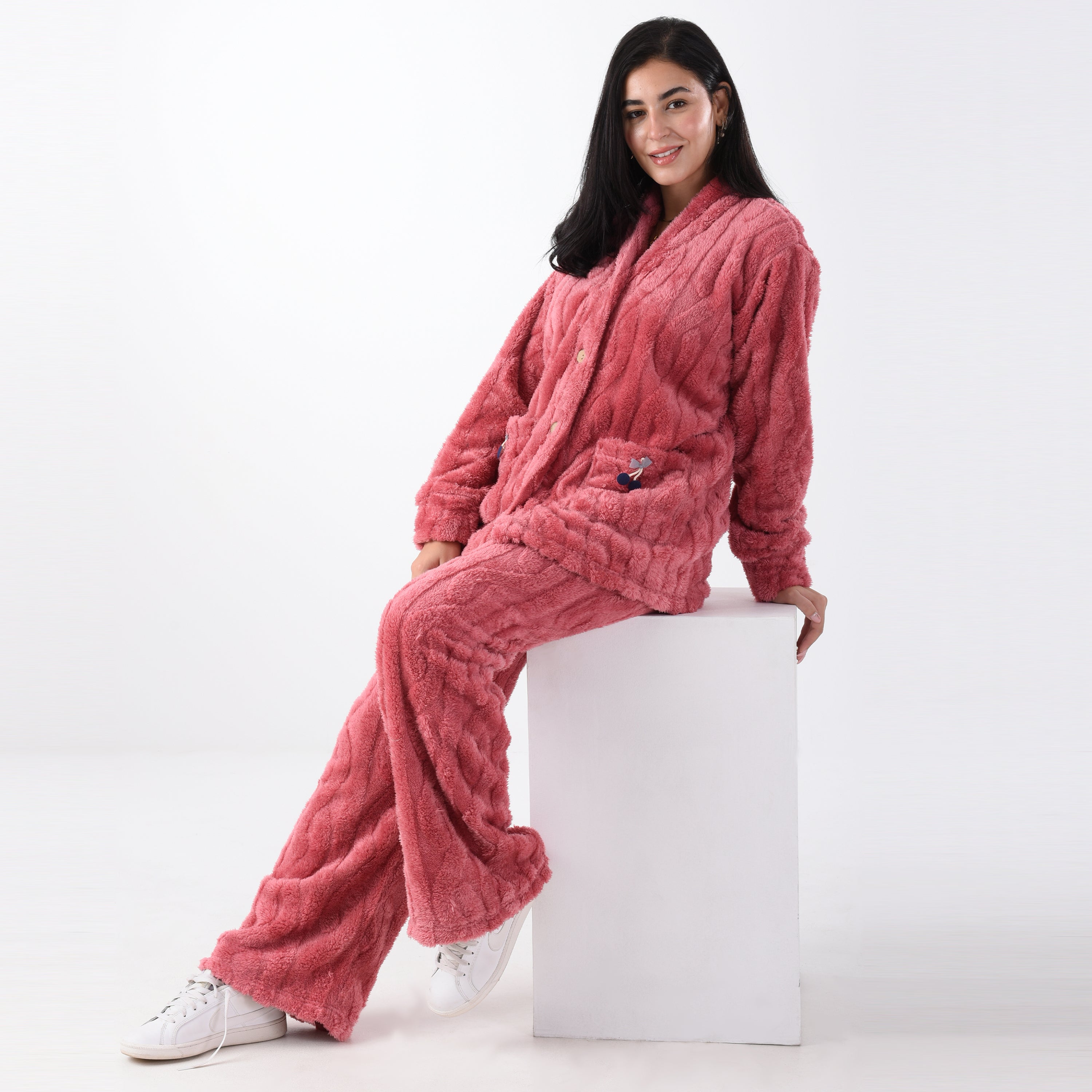 Shechick Comfort Dusty Pink Pajama Set