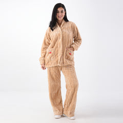 Shechick Comfort Dusty Beige Pajama Set