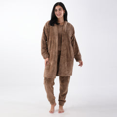 Brown Fur Pajama 3 Pieces