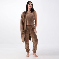 Brown Fur Pajama 3 Pieces