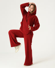 Cozy Corduroy Hoodie Pajama Set – Winter Edition
