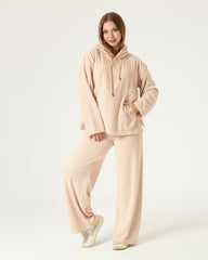 Cozy Corduroy Hoodie Pajama Set – Winter Edition