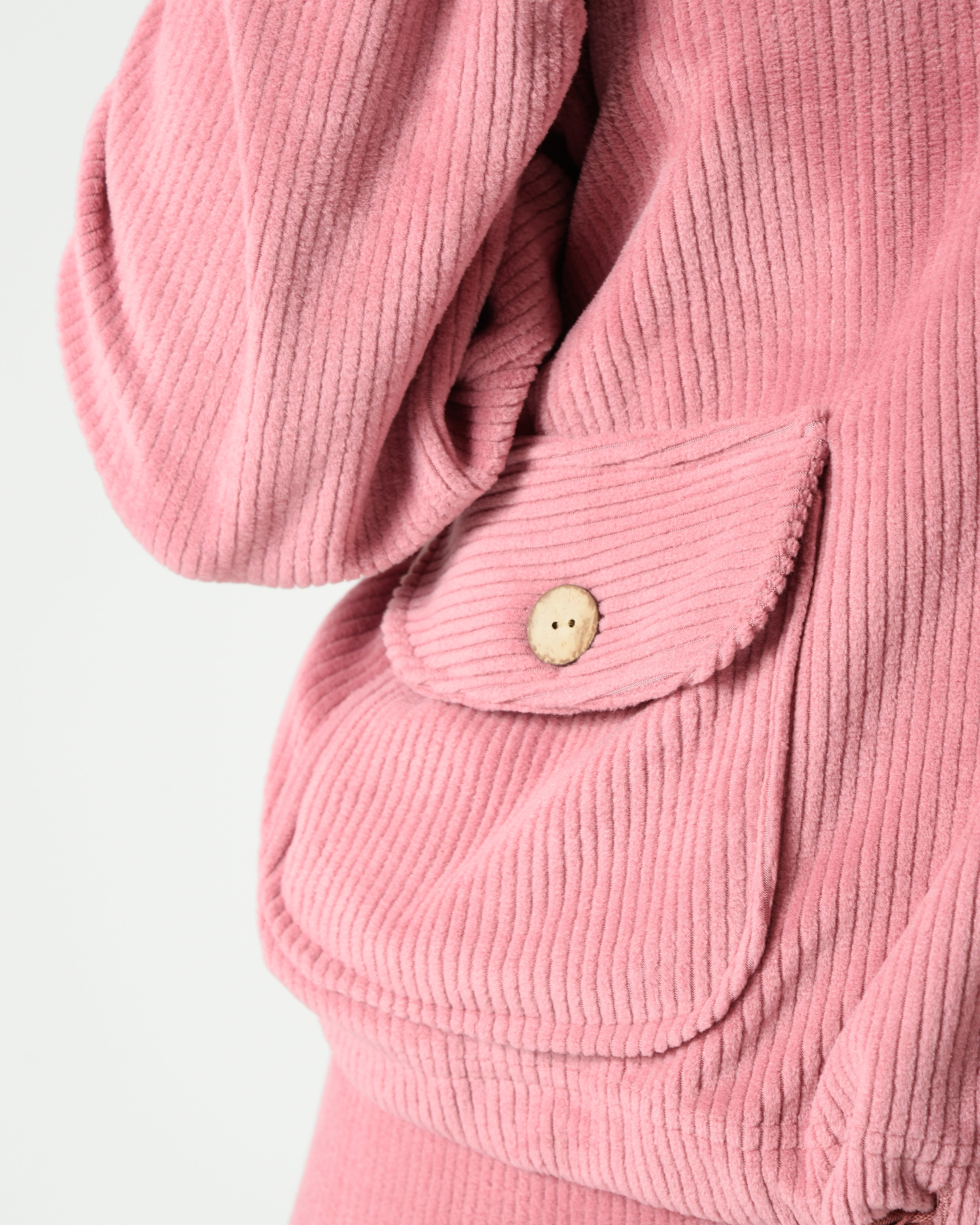 Ribbed Velvet Pajama Set – Lined Winter Homewear
