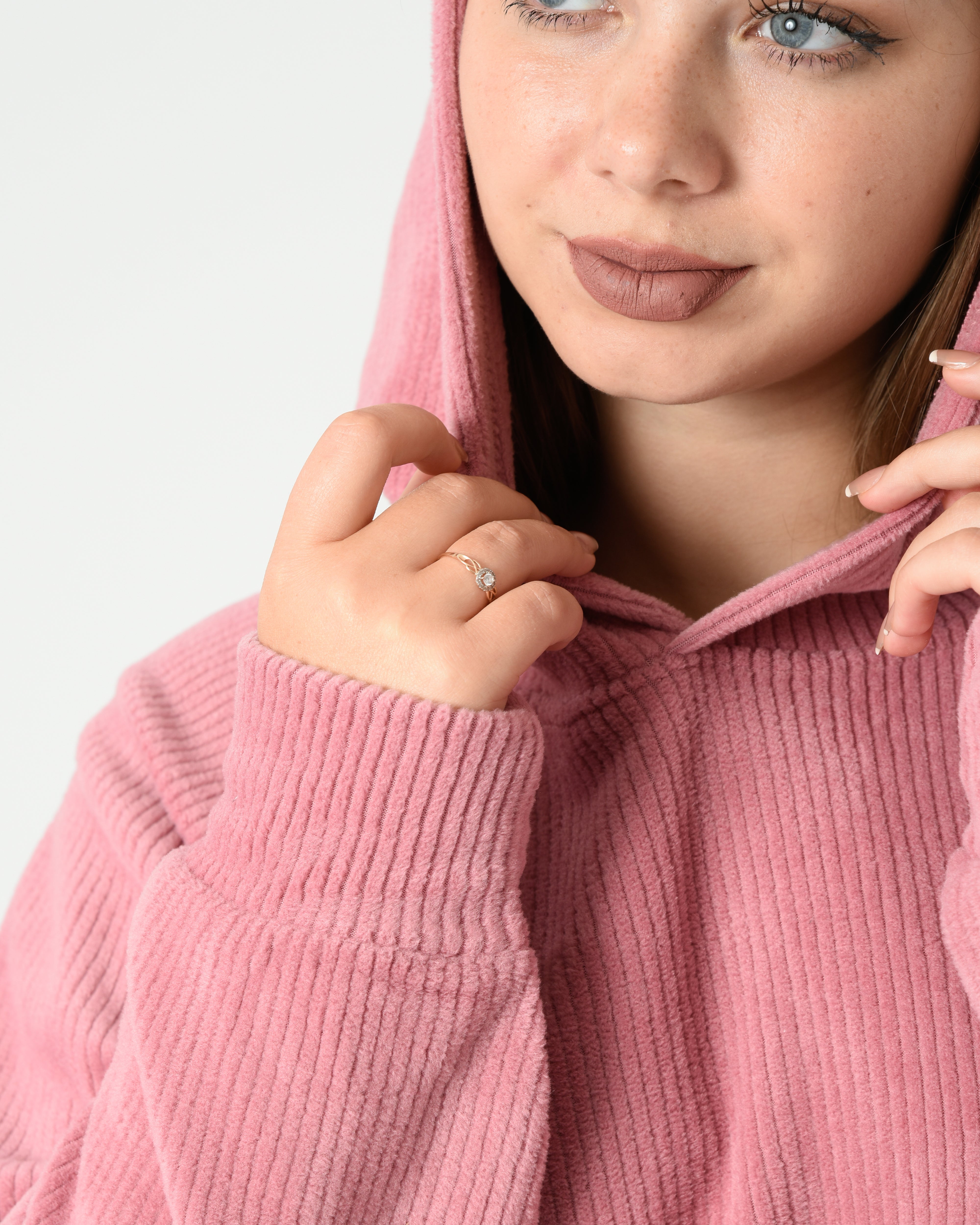 Ribbed Velvet Pajama Set – Lined Winter Homewear