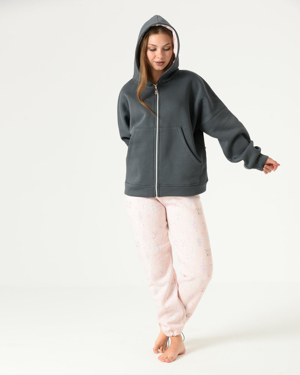 Women's Cotton Milton Tracksuit – Lined & Treated Fabric Winter Set