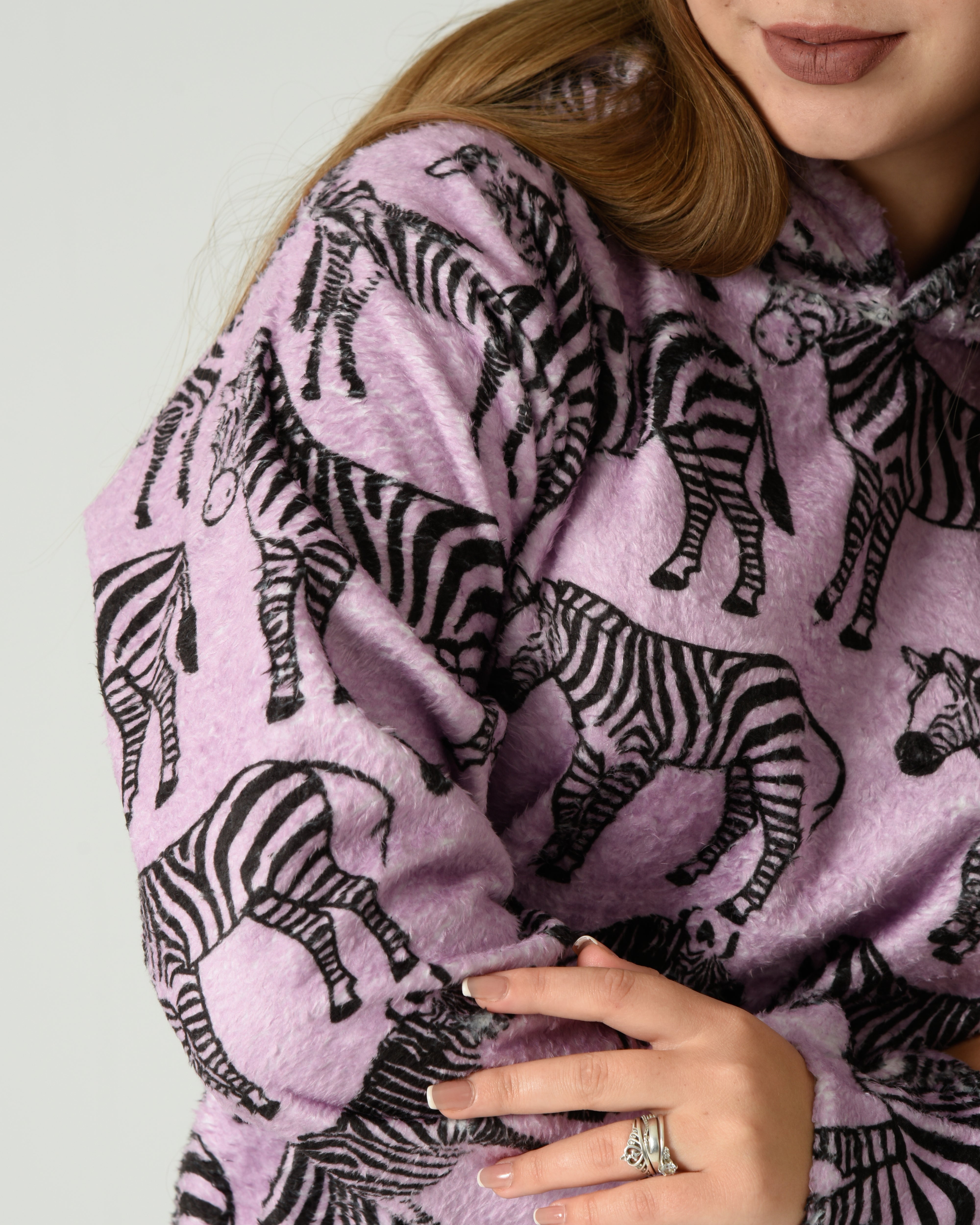 Women's 2-Piece's Winter Pajama Set – Soft Fur Hoodie & Pants