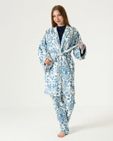 3 Piece's Biscotti Fabric Pajama Set with Velvet Lined Top