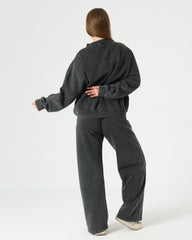 Women's Oversized Milton Pajama Set – Washed Fabric Lounge Wear