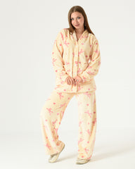 Women's Jacquard Winter Pajama Set – Soft & Cozy Homewear