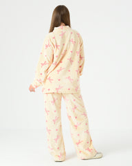 Women's Jacquard Winter Pajama Set – Soft & Cozy Homewear