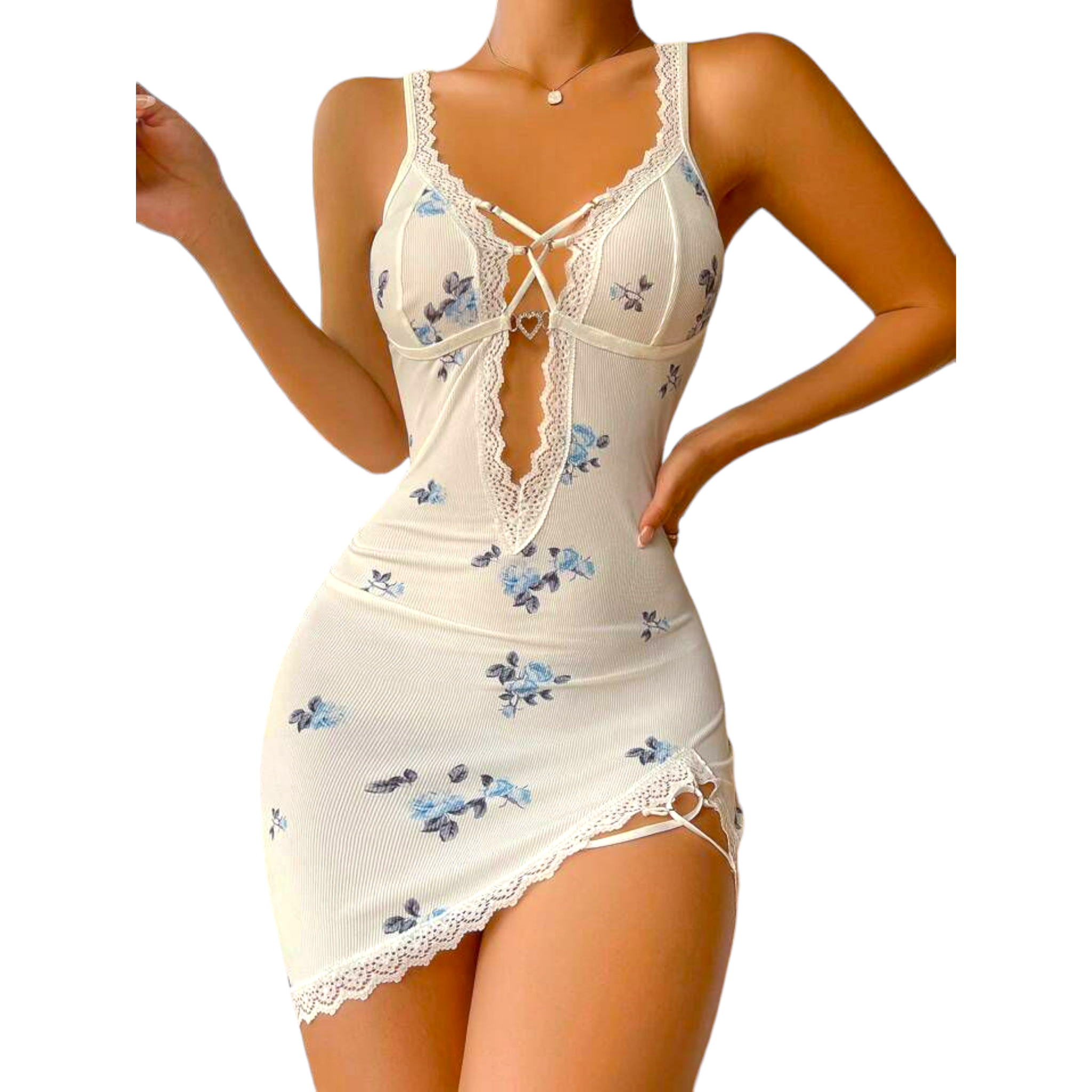 FLORAL PRINT LACE