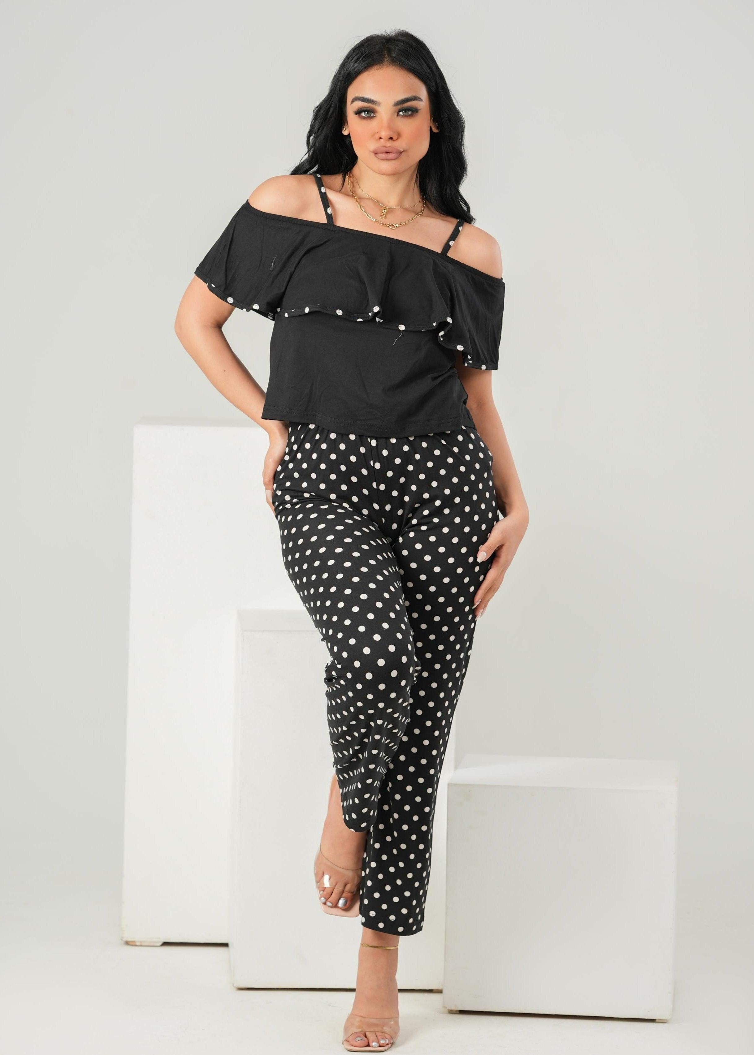 DOTS CROP-TOP PAJAMA - PYJAMODA