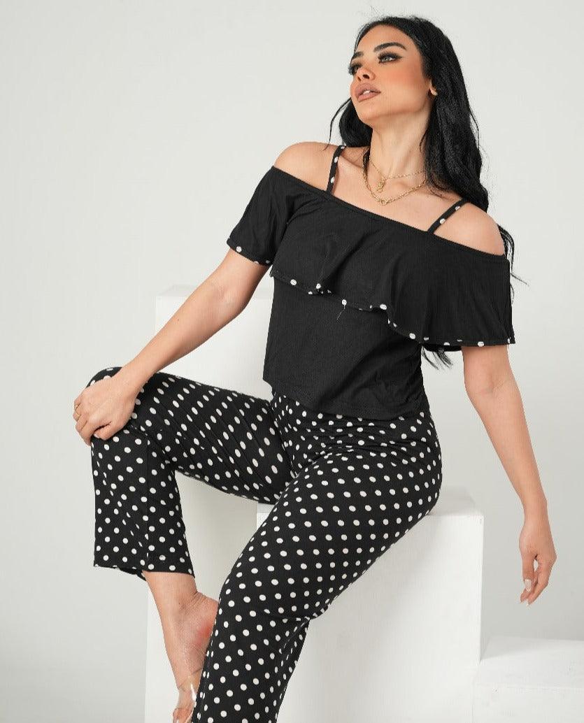 DOTS CROP-TOP PAJAMA - PYJAMODA