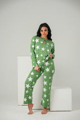 GREEN STARS TURKEY PAJAMA - PYJAMODA