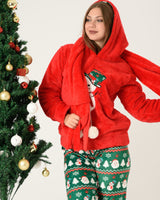 🎄 طقم بيجاما شتوي كريسماس – 4 قطع 🎄