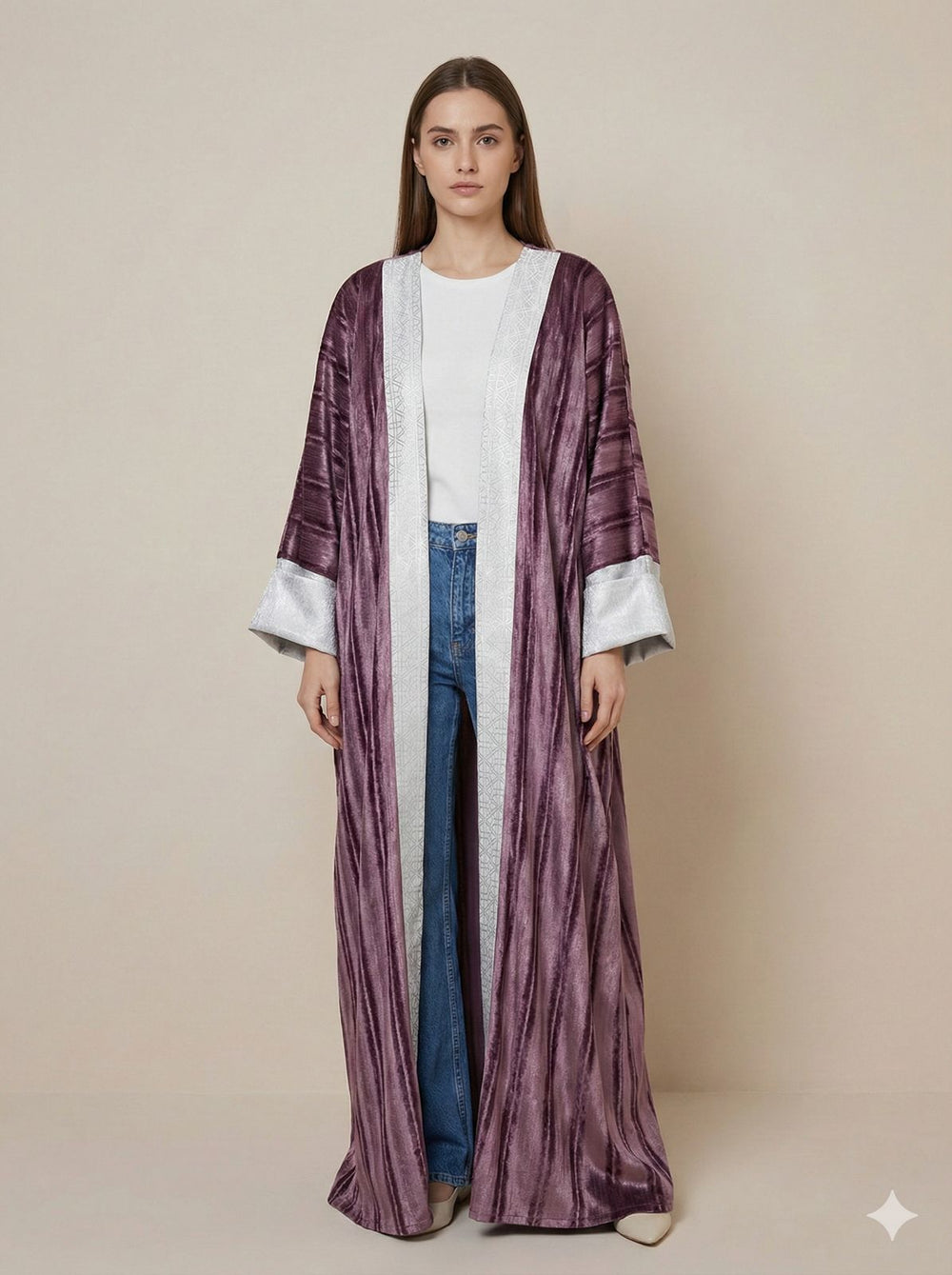 Nova Kaftan – Velvet Flow Statement Abaya