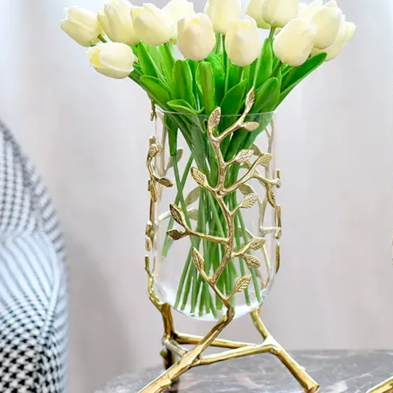 Turkey Flower Decoration Vase Light Glass - PYJAMODA