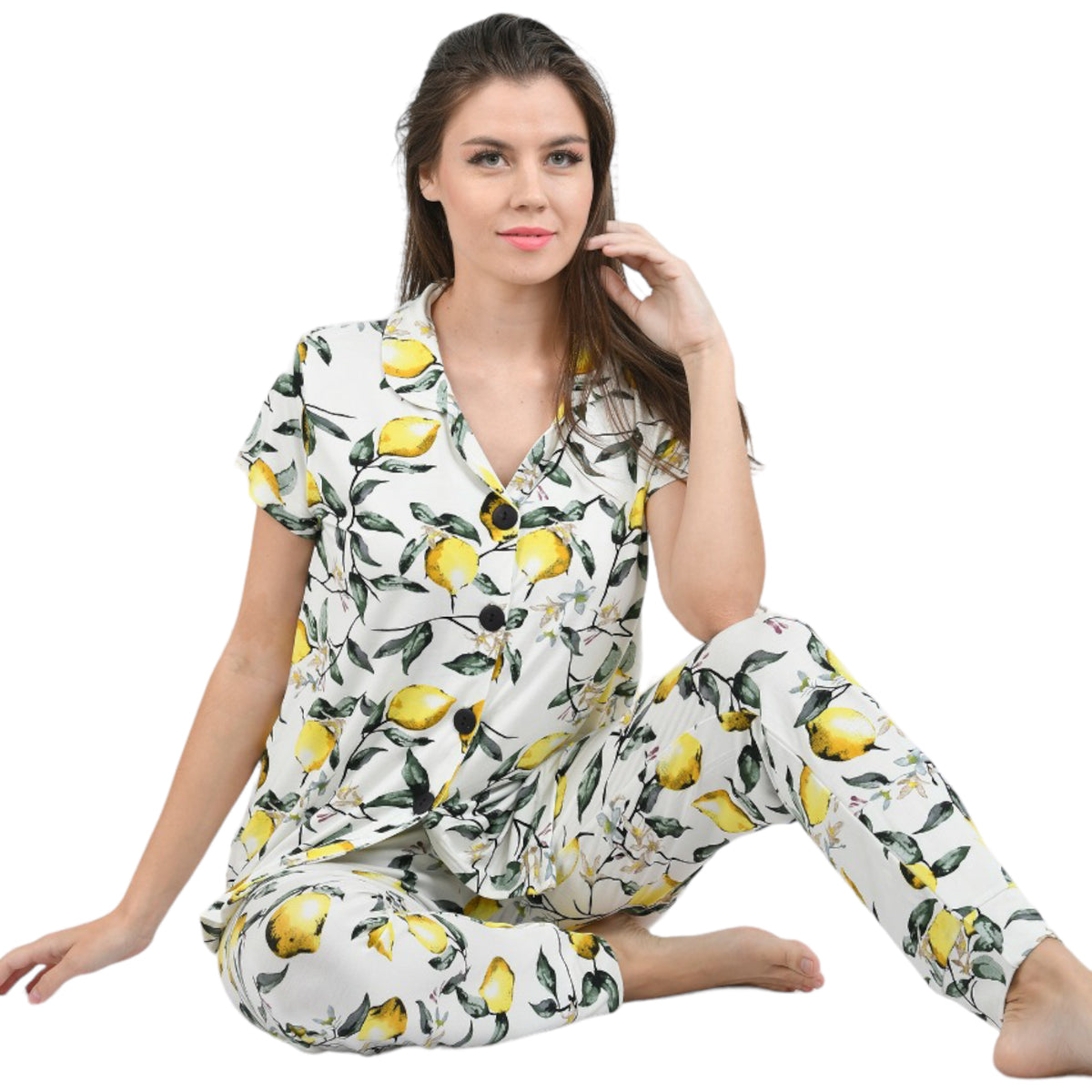 Classic Lemon Pajama Set - PYJAMODA