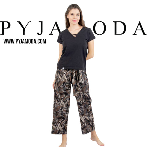 Viscose Black Pajama - PYJAMODA