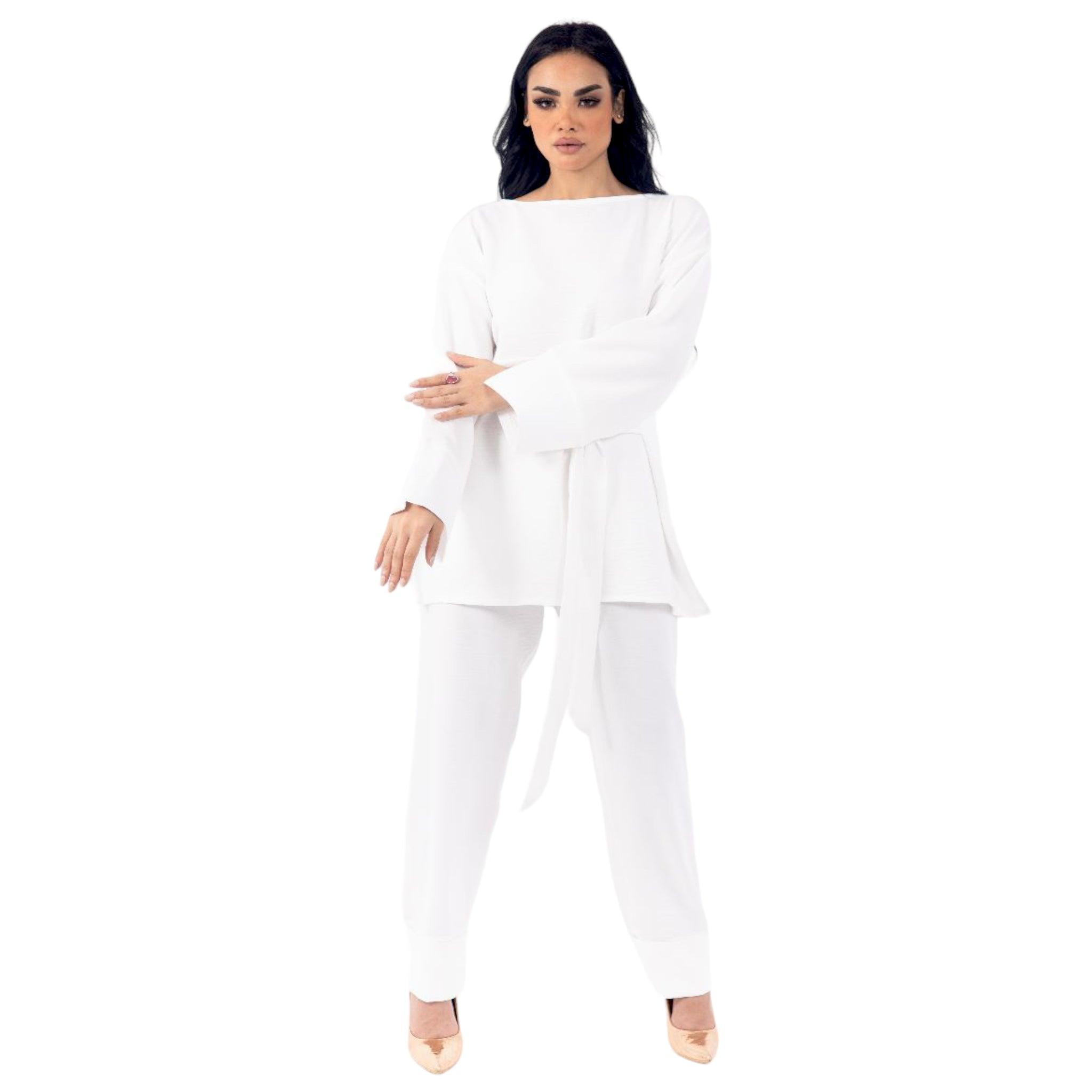 White Plain Set - PYJAMODA