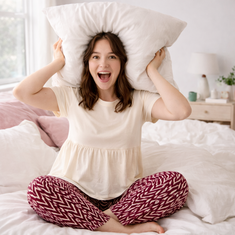 Turkish Cotton T-Shirt & Mixed Viscose Pants Pajama Set